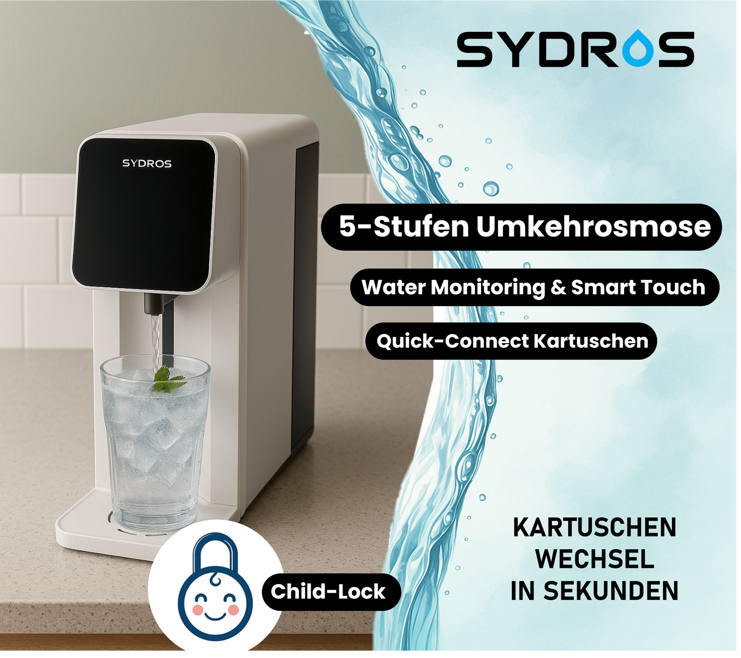 Sydros Rolexis Auftischfilter Ersatzfilterset