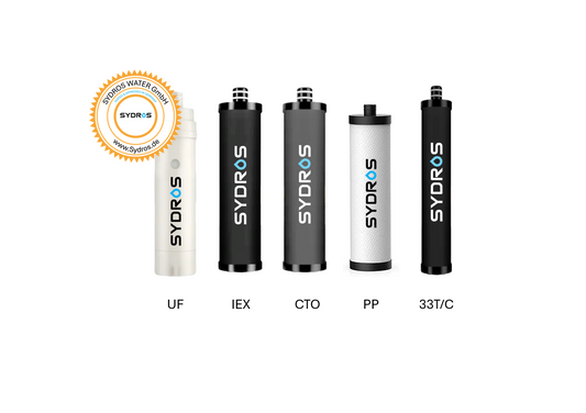 Sydros Optimus 5-Stage Water Filter Replacement Filter Removes Limescale, Microplastics, PFAS & Chlorine, Filters 500+ Contaminants – High-Performance Inline Filter for Crystal-Clear Drinking Water in Kitchen & Office