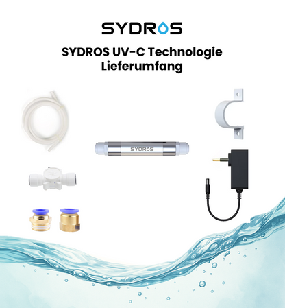 Sydros UV-C LED Lampe für alle gängigen Wasserfilter oder als Stand-alone-Filter