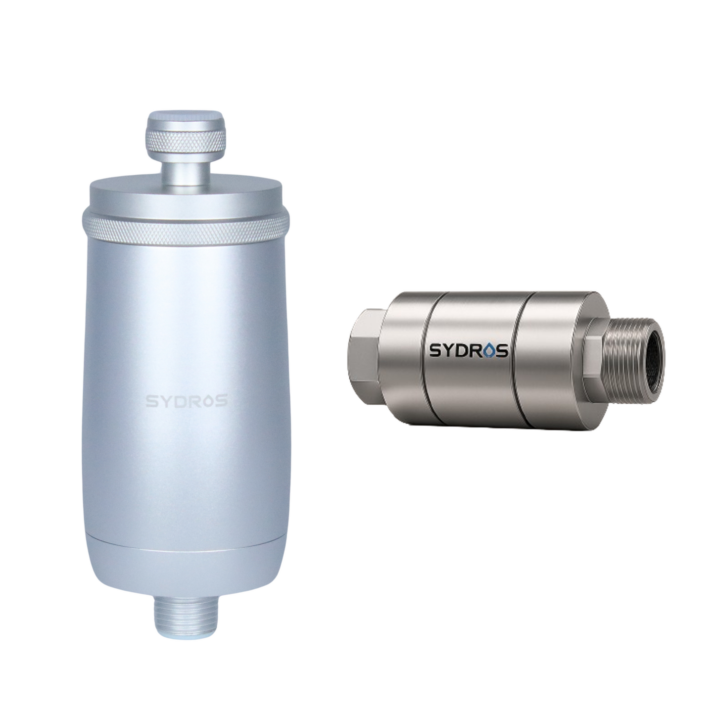 SYDROS FEROX + Kalkschutzfilter - Duschfilter aus Edelstahl mit Kalkschutz, Mikroplastik- & PFAS-Reduktion, chemiefrei & hautfreundlich